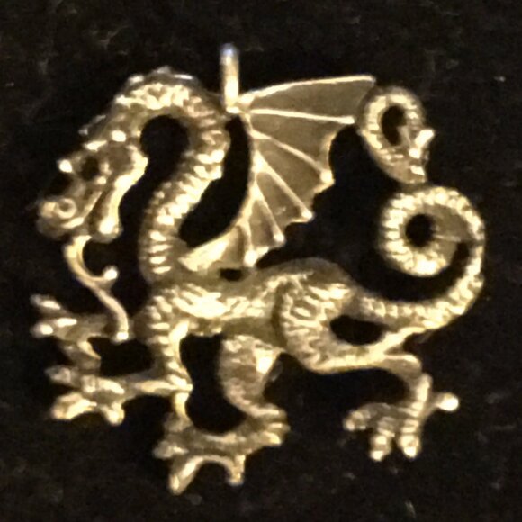 Sterling Silver Asian Dragon Pendant - Picture 5 of 16